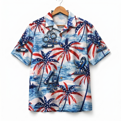 Police Veteran 250 Years America Premium Unisex Hawaiian Shirt For Men and Women