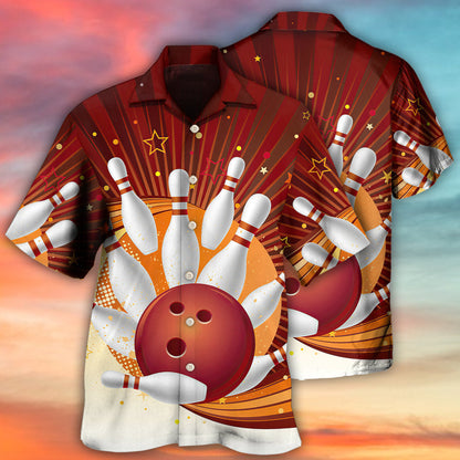 Bowling Strike Amazing Game Retro Style - Hawaiian Shirt 