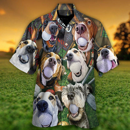 Golf Beach Sports Dog Beach Golf - Hawaiian Shirt 