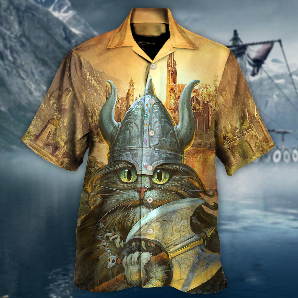 Viking Cat Hagar The Hairy Came To Purr And Pillage - Hawaiian Shirt 