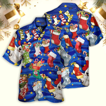 Socks Christmas Tree Merry Xmas Seasons Of Joy - Hawaiian Shirt 