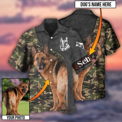 German Shepherd My Lovely Dog Custom Photo Personalized - Hawaiian Shirt 
