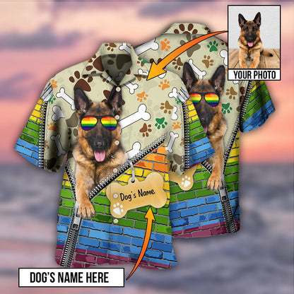 German Shepherd Dog Various Style Custom Photo Personalized - Hawaiian Shirt 