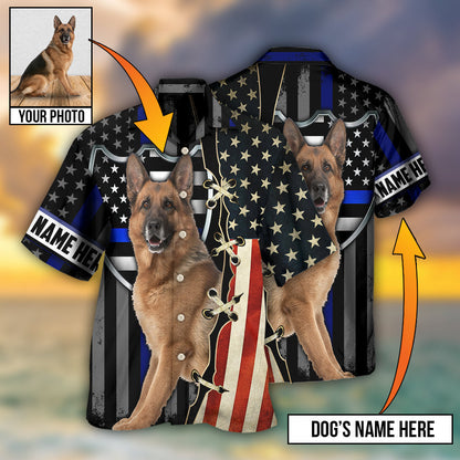 German Shepherd Dog Various Style Custom Photo Personalized - Hawaiian Shirt 