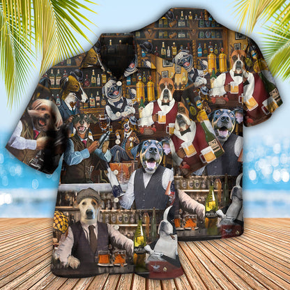 Bartender Dog Mixologist Job Is Never Done - Hawaiian Shirt 