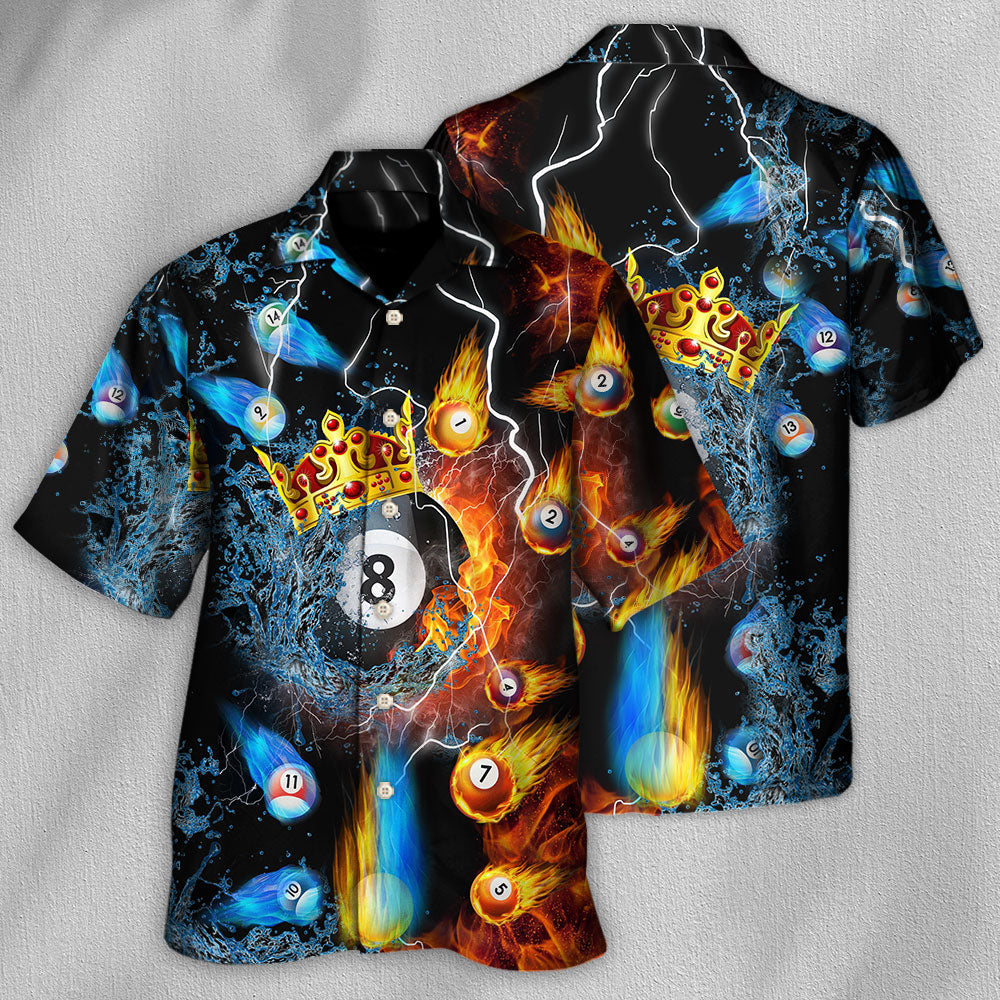 Billiard Fire And Water No 8 - Hawaiian Shirt 