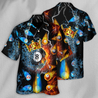 Billiard Fire And Water No 8 - Hawaiian Shirt 
