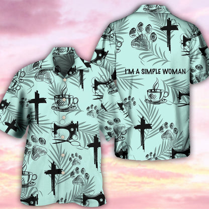 Coffee Jesus Dog Coffee Sewing Lover - Hawaiian Shirt 