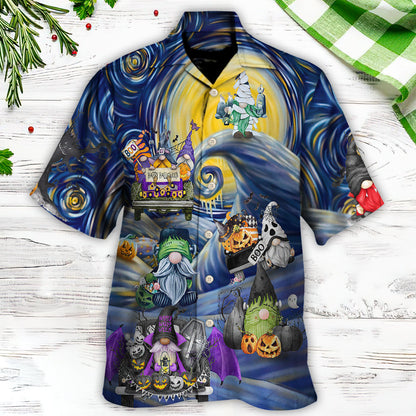 Halloween Gnome Spooky Inviting Haunted House - Hawaiian Shirt 