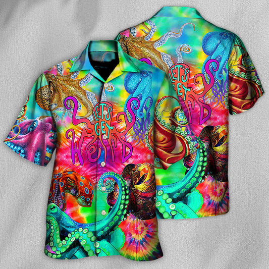 Hippie Let's Get Octopus - Unisex Hawaiian Shirt For Men and Women