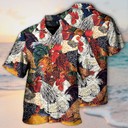 Chicken Farm Awesome Love Life - Hawaiian Shirt 