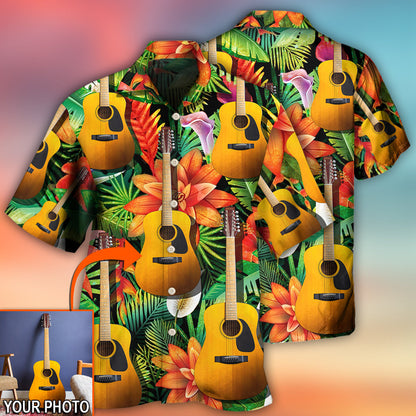 Guitar Various Style Tropical Custom Photo - Hawaiian Shirt 