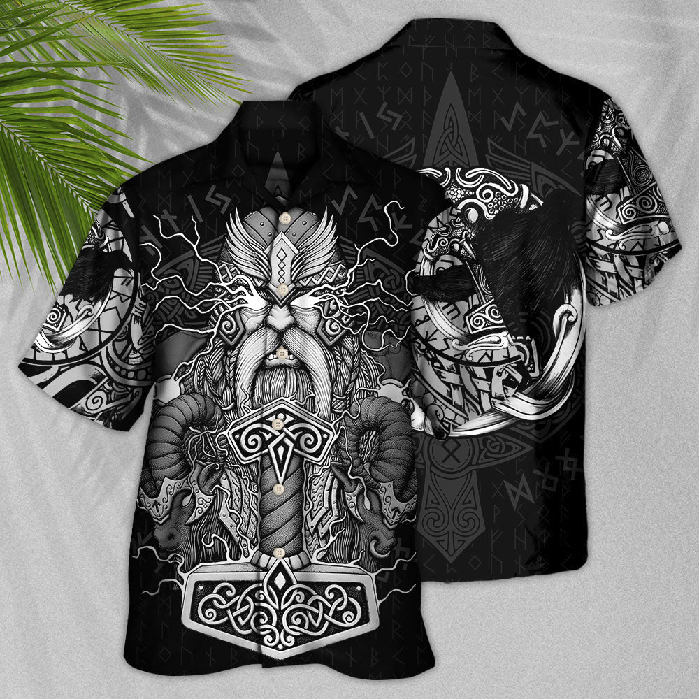 Viking Warrior Thor God Of Thunder - Hawaiian Shirt 