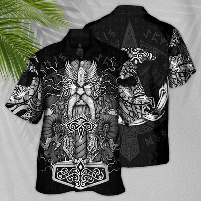 Viking Warrior Thor God Of Thunder - Hawaiian Shirt 