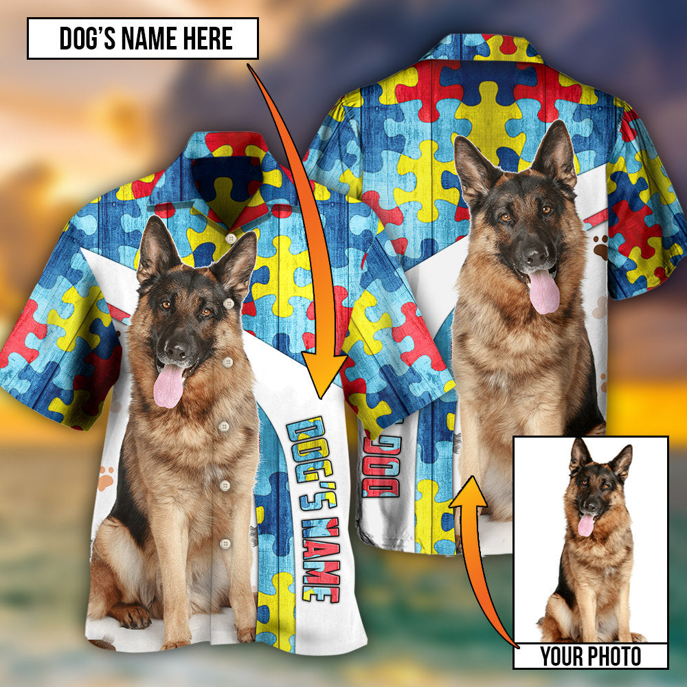 German Shepherd My Lovely Dog Custom Photo Personalized - Hawaiian Shirt 
