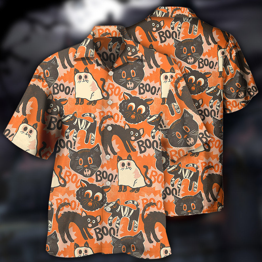 Halloween Spooktacular Scaredy Cat - Hawaiian Shirt 