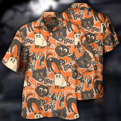 Halloween Spooktacular Scaredy Cat - Hawaiian Shirt 