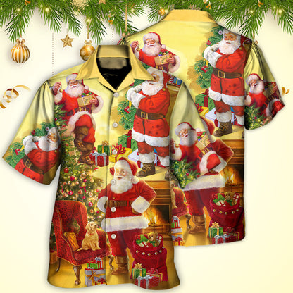 Christmas Santa Claus Story Happy Xmas Art Style TYPE - Hawaiian Shirt 