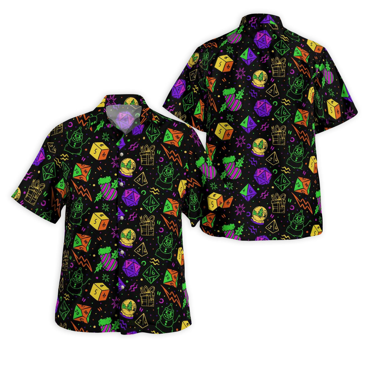 DnD Christmas DnD Dice Set - Hawaiian Shirt 