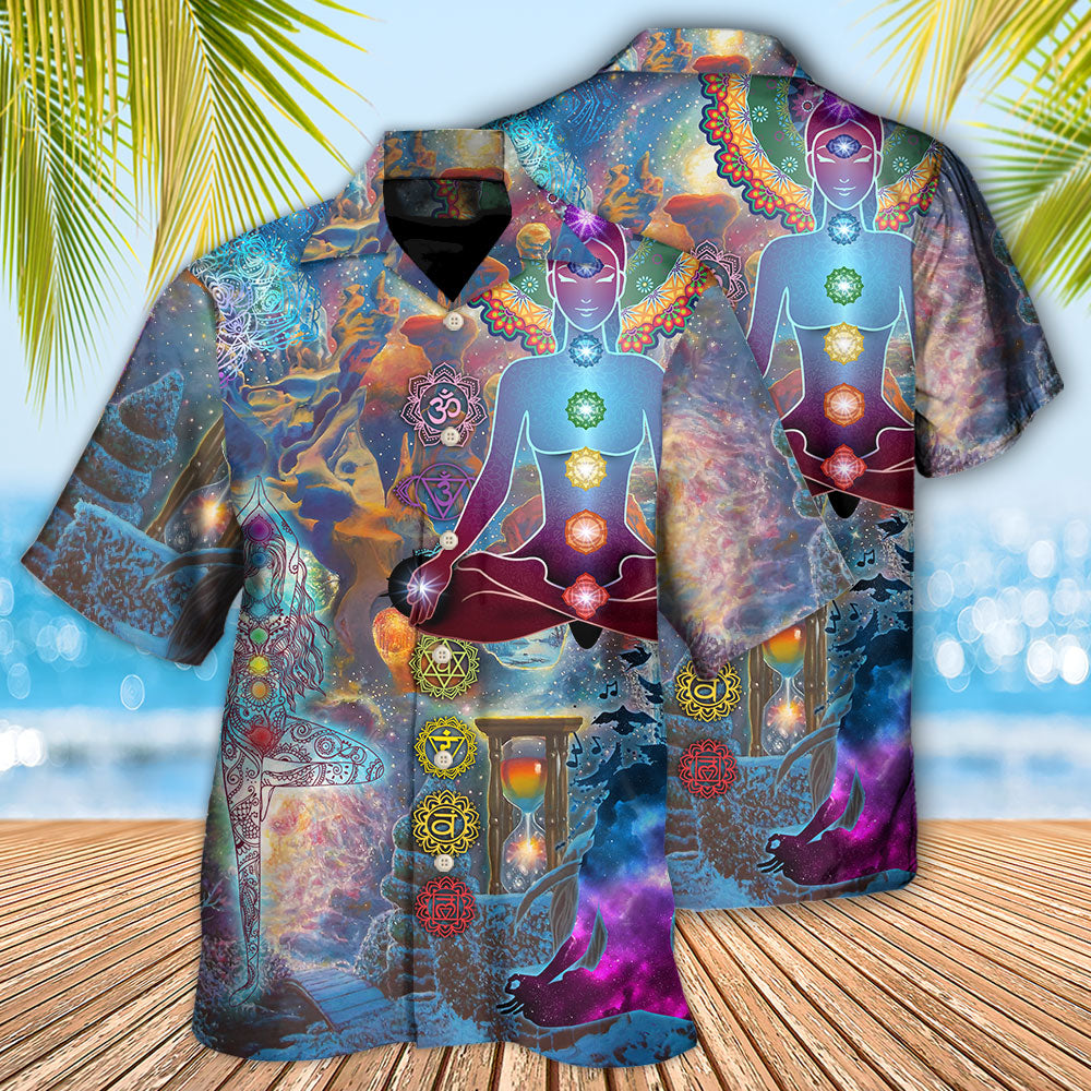Yoga Galaxy Peace Your Soul - Hawaiian Shirt 