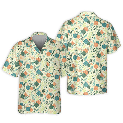 DnD Dice Plants Pattern - Hawaiian Shirt 