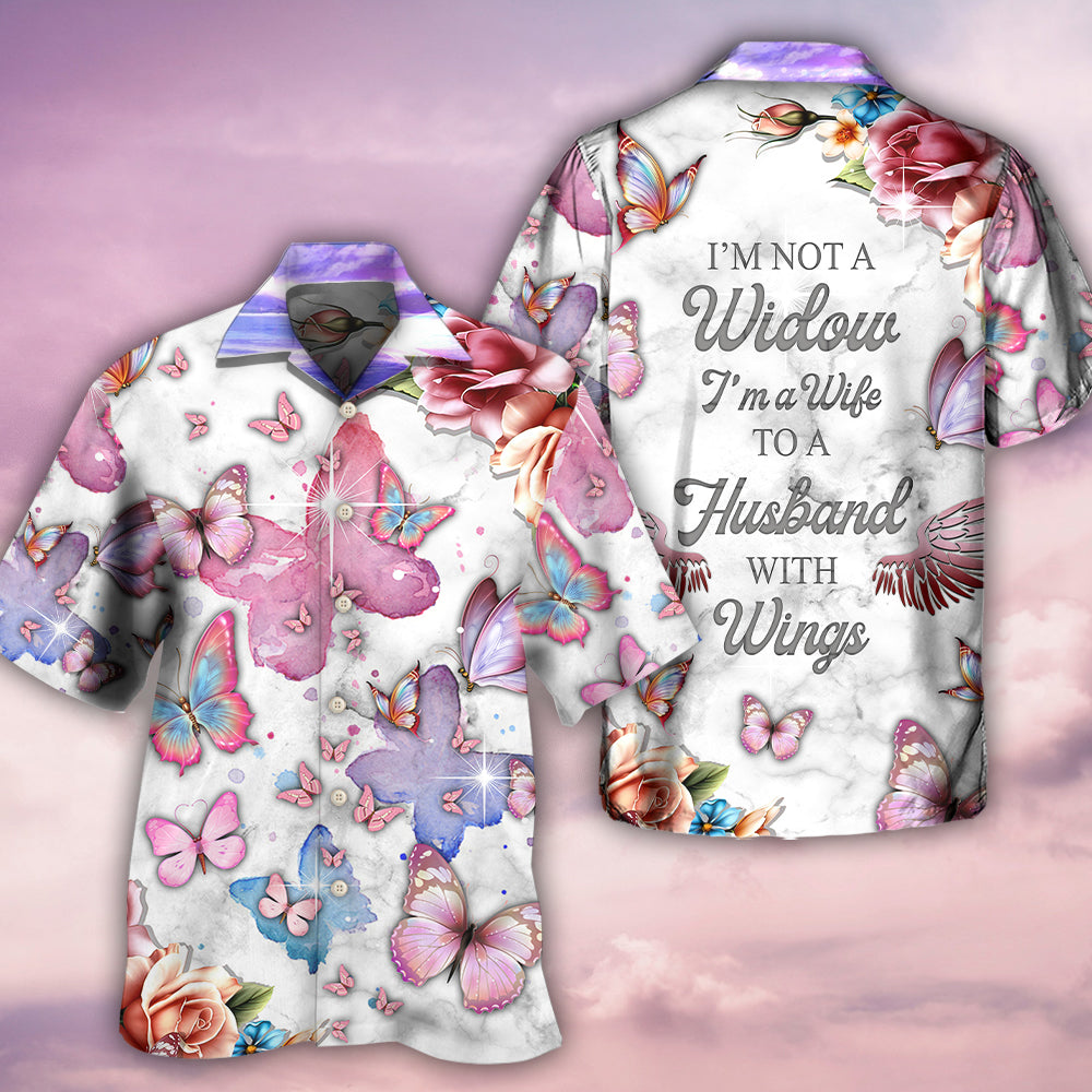 Butterfly I'm Not A Widow - Hawaiian Shirt 