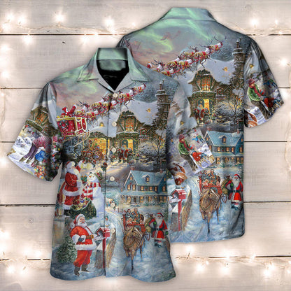 Christmas Wonderful Time Of The Year Santa Claus Coming - Hawaiian Shirt 