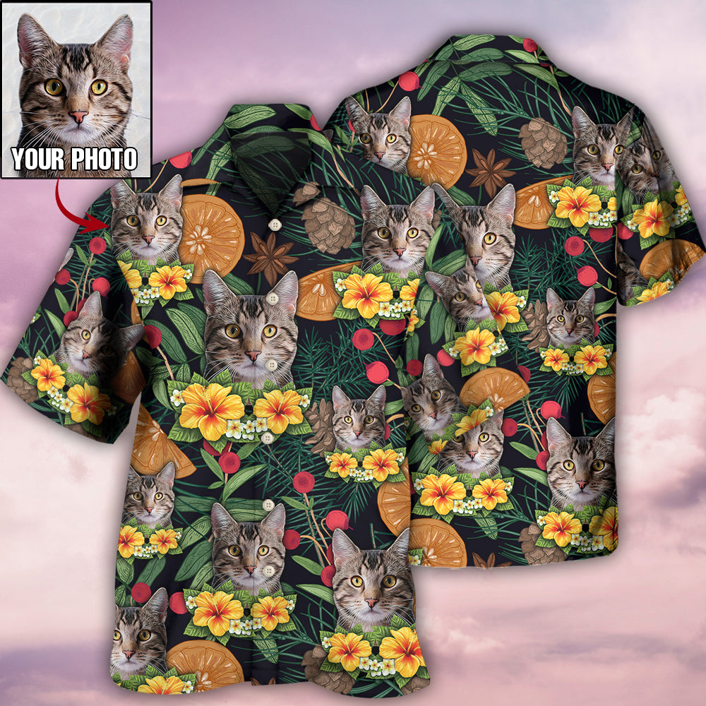 Cat Tropical Various Style Custom Photo - Hawaiian Shirt 