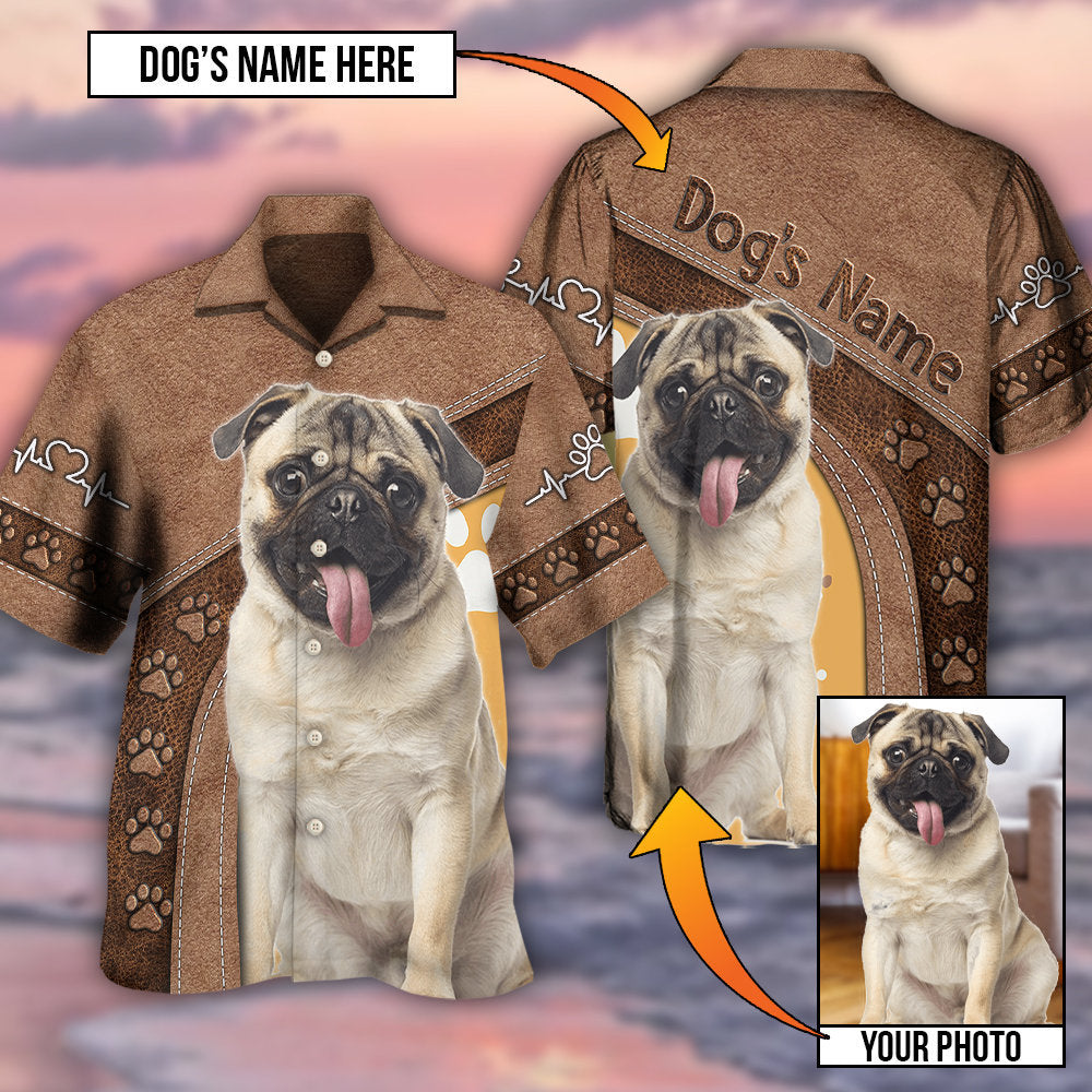 Dog Paw My Lovely Dog Classic Custom Photo Personalized - Hawaiian Shirt 