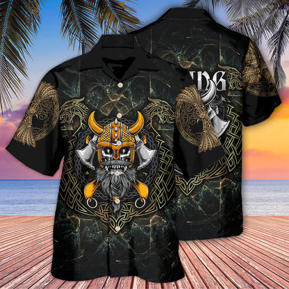Viking Skull King Darkness - Hawaiian Shirt 