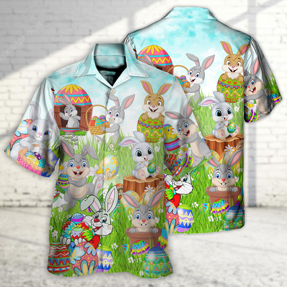 Easter Im So Egg Funny Rabbit - Hawaiian Shirt 