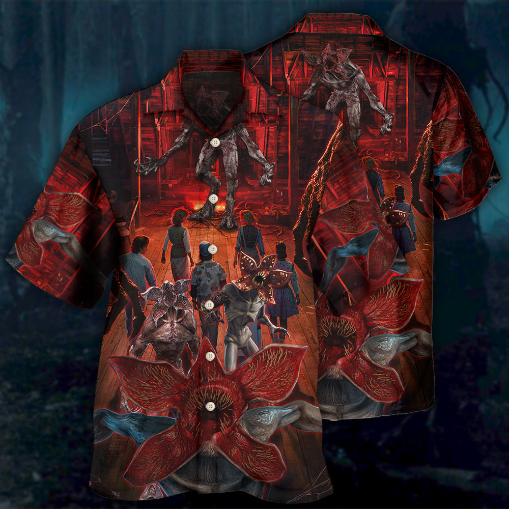 Demogorgon Monster Invading Hawkins - Hawaiian Shirt 