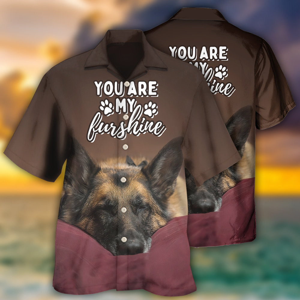 German Shepherd Sleepy Dog You Are My Furshine - Hawaiian Shirt 