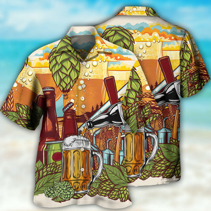 Beer Drinking It's Beer Time - Hawaiian Shirt 