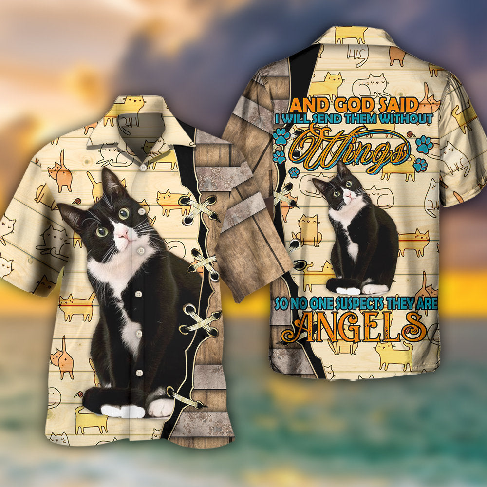 Cat Angels Without Wings - Hawaiian Shirt 