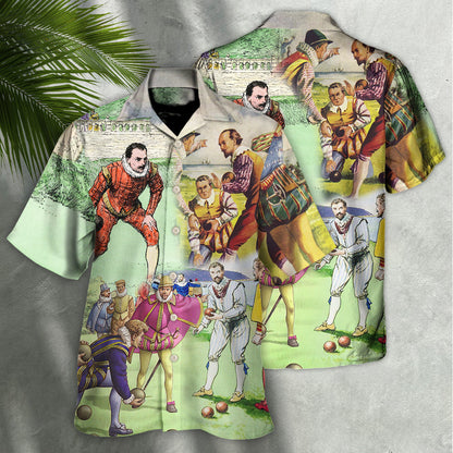 Lawn Bowling History Of Lawn Bowling Amazing - Hawaiian Shirt 