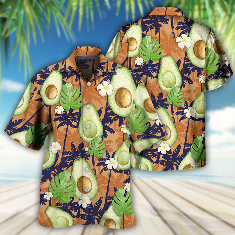 Avocado Tropical Flowers Vibe - Hawaiian Shirt 