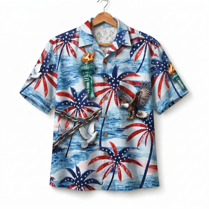 Freedom Theme Veteran 250 Years America Premium Unisex Hawaiian Shirt For Men and Women