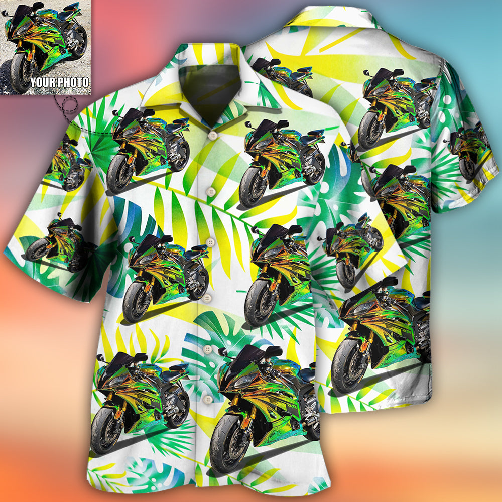 Motorcycle My Sweet Lover Custom Photo - Hawaiian Shirt 