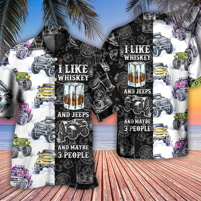 Jeep I Like Whiskey And Jeeps - Hawaiian Shirt 