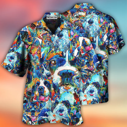Dog Lover Delight Art Style - Hawaiian Shirt 