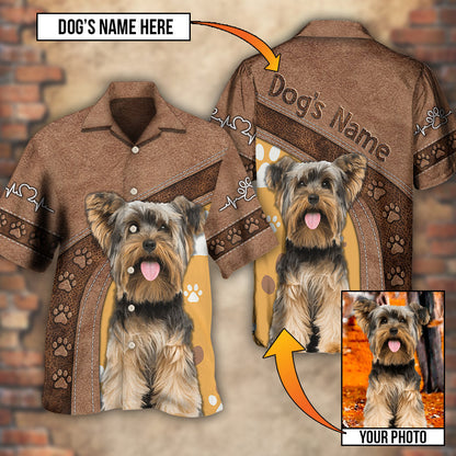 Dog Paw Various Style Custom Photo Personalized - Hawaiian Shirt 