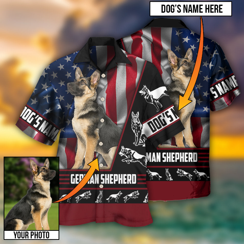 German Shepherd My Lovely Dog Custom Photo Personalized - Hawaiian Shirt 