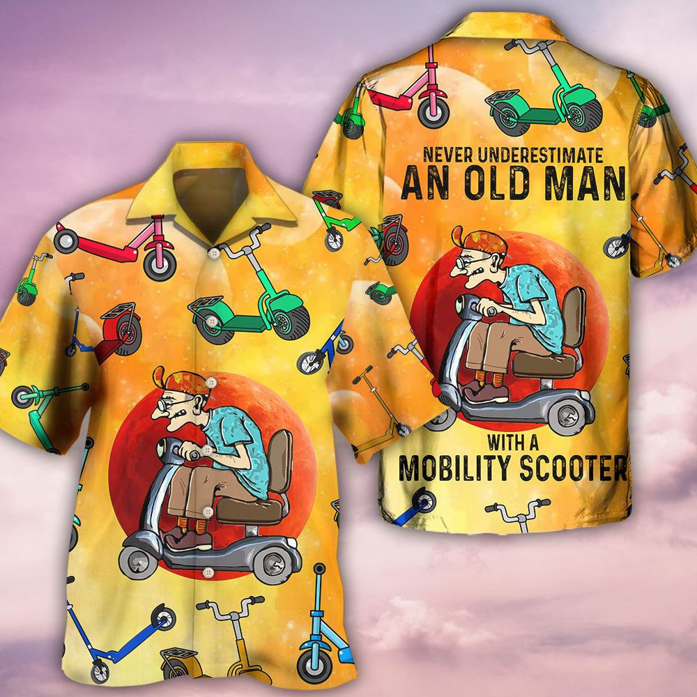 Scooter Solar System Never Underestimate - Hawaiian Shirt 