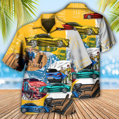 Car Auto Detailing Automobile Center - Hawaiian Shirt 