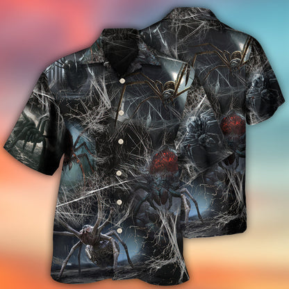 Halloween Spider Dark Scary - Hawaiian Shirt 