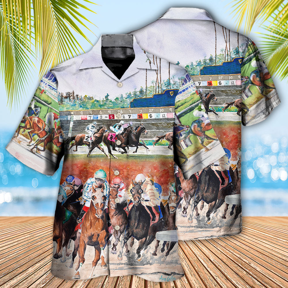 Horse Racing Wild Power - Hawaiian Shirt 
