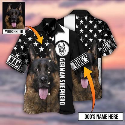 German Shepherd My Lovely Dog Custom Photo Personalized - Hawaiian Shirt 