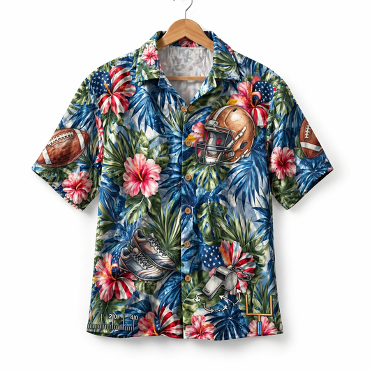Football America 4th July 250 Years Anniversary Premium Unisex Hawaiian Shirt For Men and Women