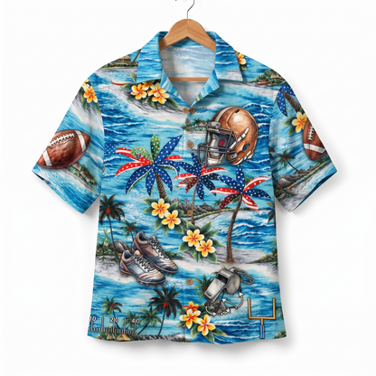 Football America 4th July 250 Years Anniversary Premium Unisex Hawaiian Shirt For Men and Women